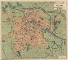 [plan, ok. 1925] Monumentalplan der Stadt Breslau nebst Fuhrer [plan Wrocławia]