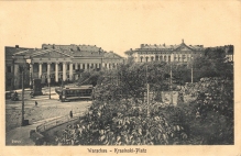 [pocztówka, 1917 r.] Warschau - Krasinski-Platz [Warszawa. Plac Krasińskich]