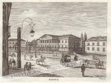 [rycina, Warszawa, 1831] Zecca [Mennica, ulica Bielańska]