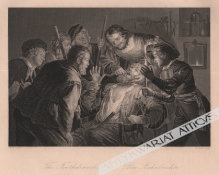 [rycina, ok. 1860] [Wyrywanie zęba] The Toothdrawer. Der Zachnbrecher