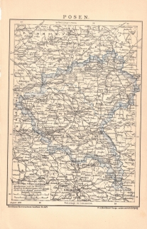 [mapa, 1896] Posen [Poznańskie]