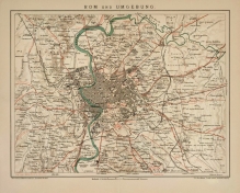 [mapa, Rzym i okolice, 1896]  Rom und Umgebung  [Rzym i okolice]