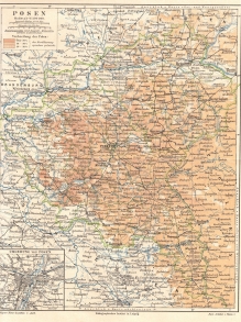[mapa, ok. 1897] Posen [Poznańskie]