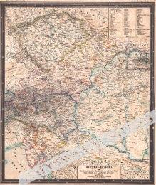 [mapa, Europa Centralna - Austria, część zachodnia, 1849] Mittel - Europa II. Oesterreichische Monarchie, westlicher Theil