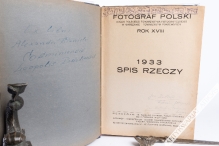 Fotograf Polski, miesięcznik ilustrowany, rok XVIII. 1933