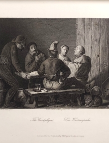 [rycina, 1855] The Cardplayers. Die Kartenspieler  [gracze w karty]