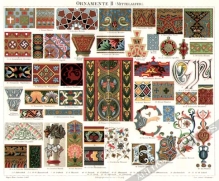 [rycina, 1897] Ornamente II (Mittelalter) [Ornamenty - średniowiecze]