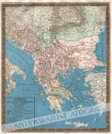 [mapa, 1848] Die europaische Turkei, Griechenland u. die Jonischen Inseln. [Turcja, Grecja, Wyspy Jońskie]