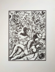 [grafika, 1963] Liebespaar vor dem Baum ("Le couple à l'arbre") [zakochani]
