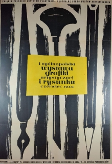 [plakat, 1956] I Ogólnopolska Wystawa Grafiki Artystycznej i Rysunku, czerwiec 1956