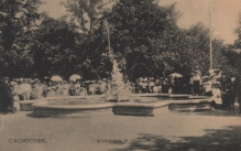 [pocztówka, ok. 1910] Ciechocinek. Wodotrysk w parku