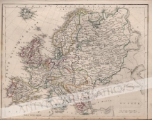 [mapa, Europa, 1892] Europe by Keith Johnston F.R.S.E.