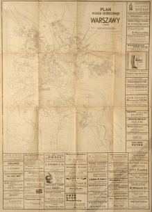 [mapa, ok. 1947] Plan miasta stołecznego Warszawy