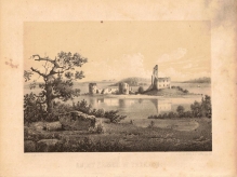 [rycina, 1856-59] Ruiny zamku w Trokach