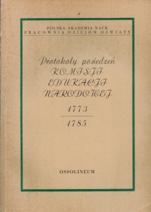 Protokoły posiedzeń Komisji Edukacji Narodowej 1786-1794