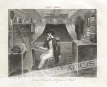 [rycina, ok. 1848] Une Chambre d\'Officier a Bord