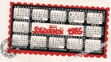 [podziemny kalendarz, 1985]  Solidarność 1985