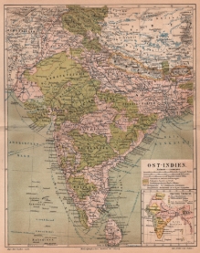 [mapa, Indie, 1887] Ost-Indien