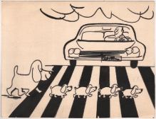 [rysunek, 1977] Nauka chodzenia