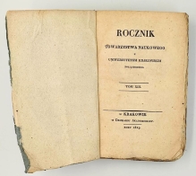 Rocznik Towarzystwa Naukowego z Uniwersytetem Krakowskim Połączonego, t. XIII  [m. in. Kosicki - Rozprawa o heraldyce]