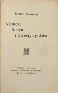 Niemcy, Rosya i kwestya Polska  [pierwodruk]
