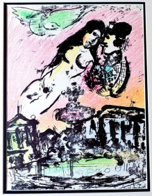 [grafika, 1963] Himmel uber dem Place de la Concorde ["Niebo nad placem Concorde"]