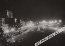 [pocztówka, lata 50-te] Warszawa - Plac Dzierżyńskiego w nocy