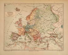 [mapa, 1907] Europa. Politische Ubersicht [polityczna mapa Europy]