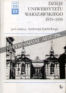 Dzieje Uniwersytetu Warszawskiego 1915-1939