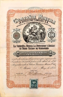 [akcja] Compañía Minera La Dificultad y Anexas [100 pesos]
