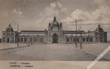 [pocztówka, ok. 1917] Lwów. Dworzec. Lemberg. Bahnhof