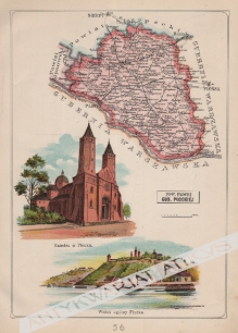 [mapa, 1907] Powiat Płocki Guberni Płockiej
