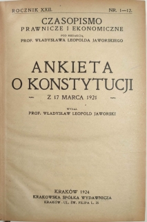 Ankieta o konstytucji z 17 marca 1921