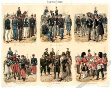 [rycina, 1895] Infanterie [piechota]