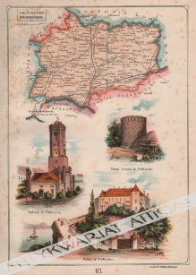 [mapa, 1907] Powiat Pułtuski Gub. Warszawskiej