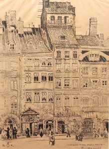 [grafika, ok. 1920] Rynek Starego Miasta w Warszawie