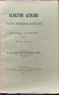 Klasztor leżajski i jego dzieła sztuki. Wrażenia z podróży