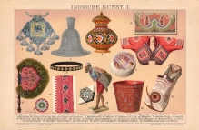 [ryciny, 1898] Indische Kunst I.-III. [kultura Indii]