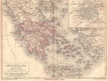 [mapa, 1876] Griechenland. Plan von Athen [Grecja, Ateny]