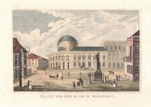 [rycina, Warszawa, 1837] Platz vor der Bank in Warschau [Plac Bankowy w Warszawie]