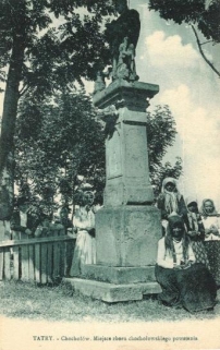 [pocztówka, lata 1910] Tatry - Chochołów. Miejsce zboru chochołowskiego powstania