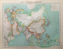 [mapa, 1900] Asien. Politische Ubersicht [Azja. Mapa polityczna]