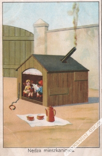 [pocztówka, ok. 1930 r.] Nędza mieszkaniowa