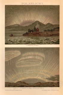 [rycina, 1895] Polarlicht [zorza polarna]
