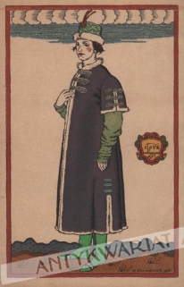 [pocztówka, ok. 1908] Costume pour l' opera "Boris Godunow" de Moussorgsky a l' Opera  [carewicz]