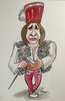 [portret satyryczny] Marek Perepeczko w "Janosiku"
