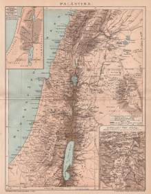 [mapa, 1894] Palastina [Palestyna]