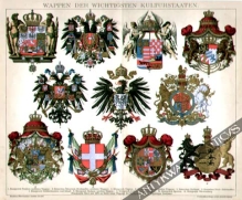 [rycina, 1903] Wappen der Wichtigsten Kulturstaaten [herby państw]