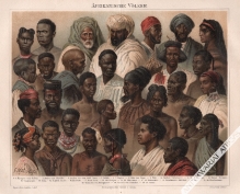 [rycina, ok. 1897] Afrikanische Volker [ludy afrykańskie]