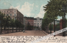 [pocztówka, ok. 1909] [Świdnica, dzisiejsza ulica Stefana Żeromskiego] Schweidnitz. Obere Wilhelmstrasse